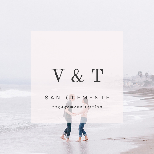 cloudy day engagement in san clemente