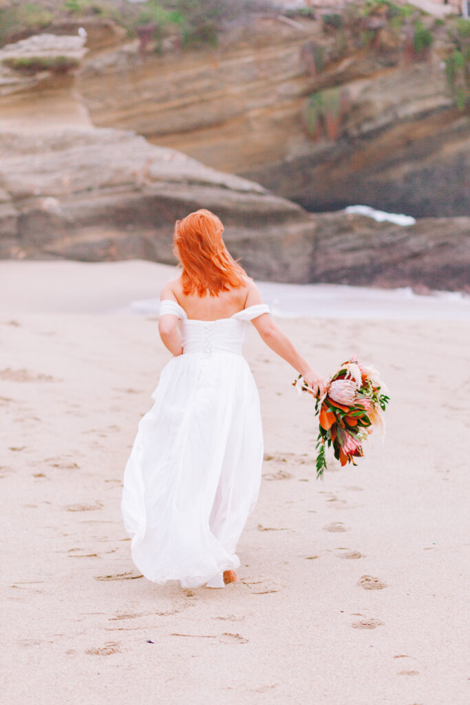 boho beach bride