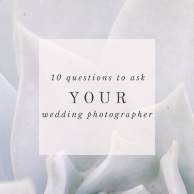 10 questions to ask your photographer