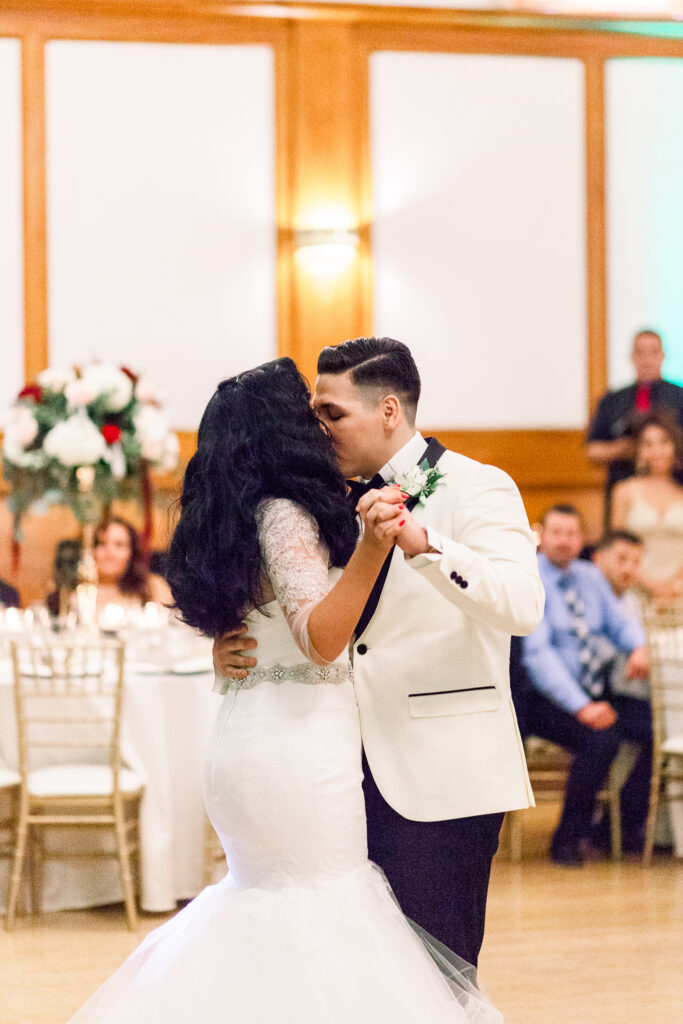 vintage wedding couple's first dance