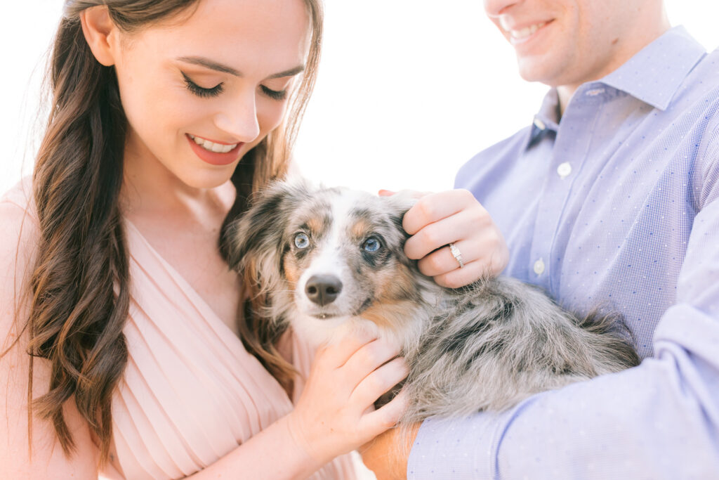 couple and the sweetest dog