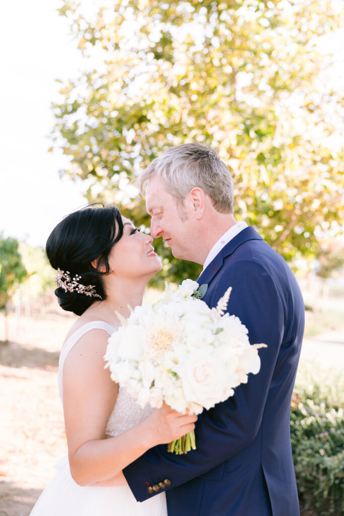 wiens winery wedding couple portraits