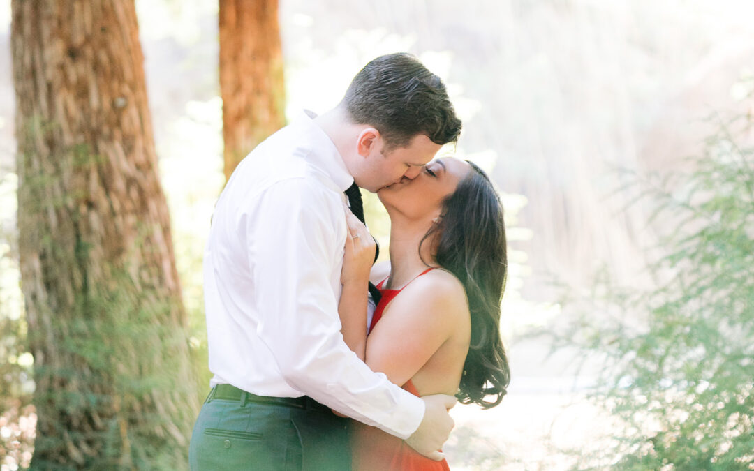 Lush Forest Engagement at Carbon Canyon Park