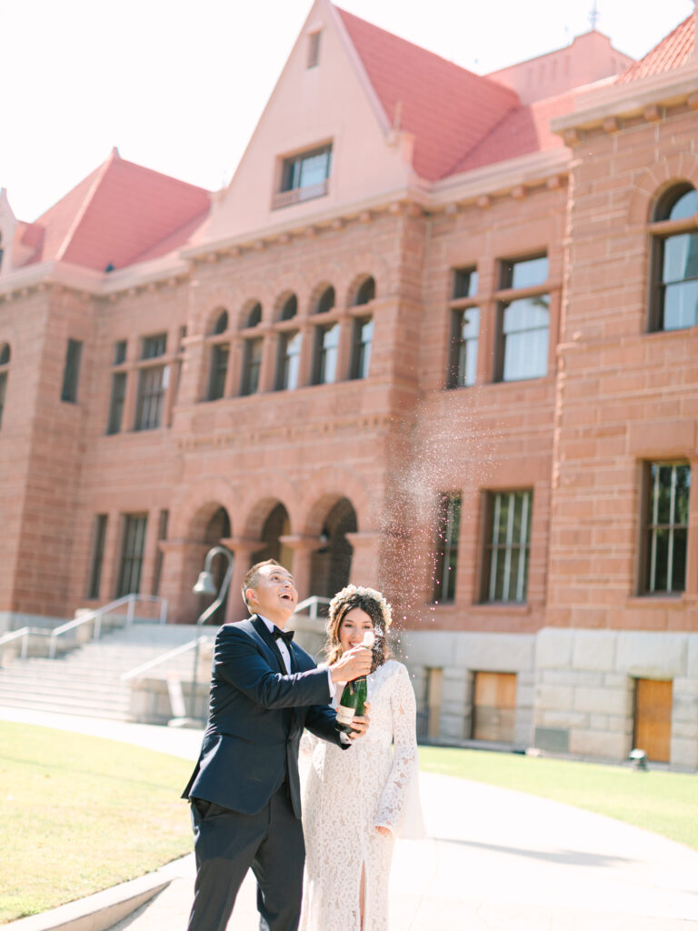 old orange county courthouse wedding elopement